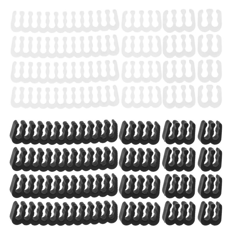 PP-Kabel-Kamm-Organizer für 2,5–3,2 mm PC-Netzkabel in Schwarz, erhältlich in 4, 6, 8 oder 24-polig - Bild 1