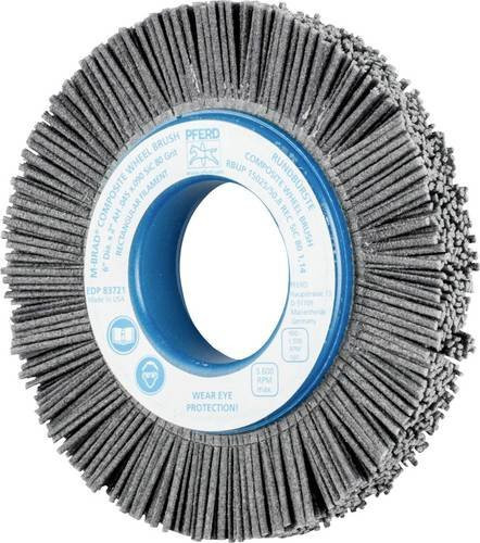 PFERD TOOLS COMPOSITE Rundbürste RBUP SiC-Filament Korn 80 Grau für Metall und Holz - Bild 1