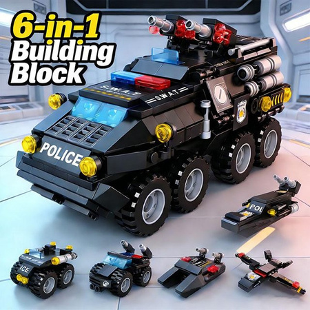 Linyi toy Baustein-Set Urban Swat gepanzertes Transportfahrzeug Gebäude Armee Stil