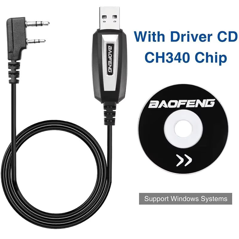 Baofeng USB-Programmierkabel in Schwarz für UV-5R, UV-82, 888S, UV-S9PLUS, UV-13, UV-16, UV-17, UV-21 Pro und Quansheng UV-K5/5R Plus Walkie Talkie inklusive CD - Bild 5