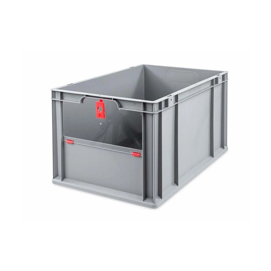 PROREGAL Eurobox NextGen Insight Cover Eurobehälter Transportbox, Farbe: Rot, H x B x T: 32 x 40 x 60 cm, 65 Liter - Bild 2