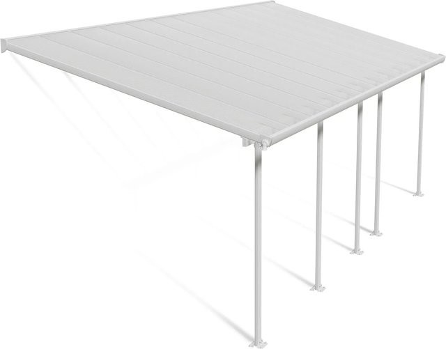 Palram Canopia Feria Terrassenüberdachung Weiß B: 295 cm, L: 730 cm, H: 260-305 cm - Bild 1