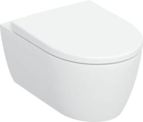Geberit iCon Wand-WC Tiefspüler aus Keramik in Weiß inklusive Sitz und K-Tect B/H: 35,5 x 53 cm