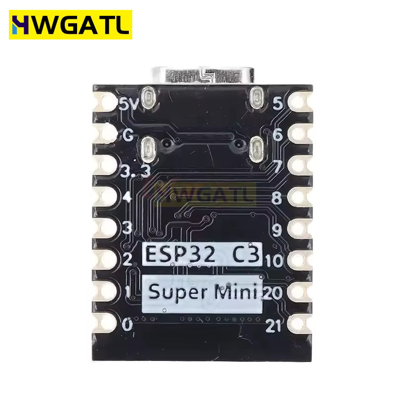 HWGATL ROBOT ESP32-C3 SuperMini Entwicklungsboard mit WiFi und Bluetooth für Arduino in Schwarz - Bild 2