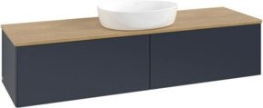 V&B Waschtischunterschrank Antao ohne Frontstruktur in Eiche Honig lackiert B: 160 cm, T: 50 cm - Bild 1