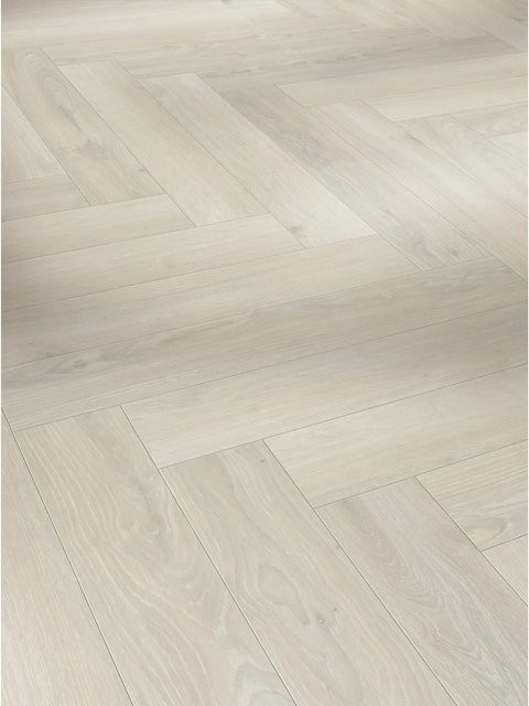 Parador Trendtime 3 Laminat Eiche Skyline Fischgrät Weiß 8 mm - Bild 1