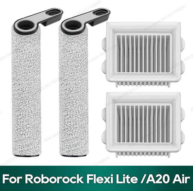 OSSIEAO Zubehör Set für Roborock Flexi Lite und Roborock A20 Air mit Rollenbürste und Hepa-Filter - Bild 1
