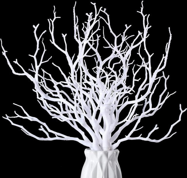 Dekorative Kunststoffzweige in Geweihform für Tischdekoration, ideal für Herbst, Winter, Weihnachten und Hochzeiten - Bild 1