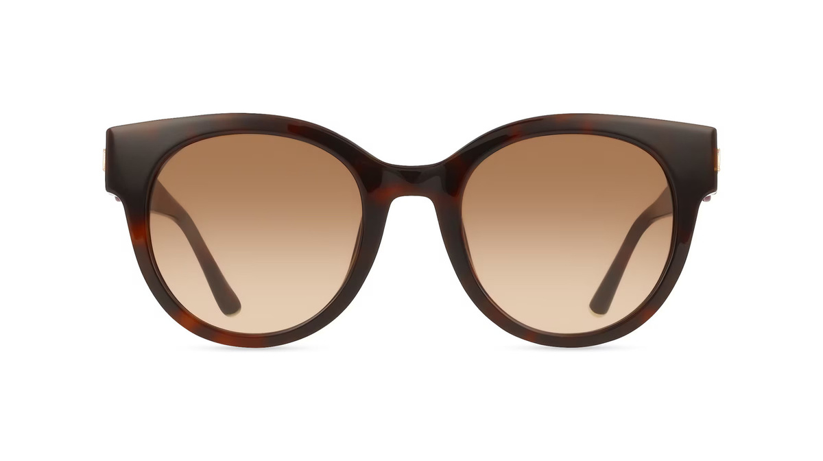 Escada SESE63 Sonnenbrille, Vollrand, Panto, Acetat, Unisex, braun - Bild 1