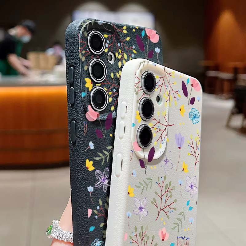 Florale Blumenhülle für Samsung Galaxy S25 S24 S23 S22 Ultra S21 Plus A56 A36 A17 A16 A55 A15 A54 5G FE in Pink Multicolour aus TPU - Bild 2