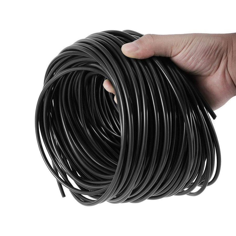 KTY Mikro-Bewässerungsschlauch aus PVC für Garten und Gewächshaus, Schwarz, 20m, 4/7mm - Bild 4