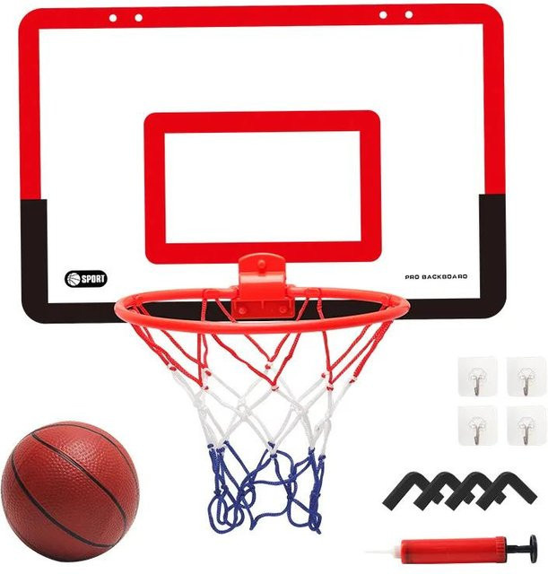 A Family Of Home Textiles Basketballkorb-Spielset, faltbar, rot, ab 14 Jahren - Bild 1