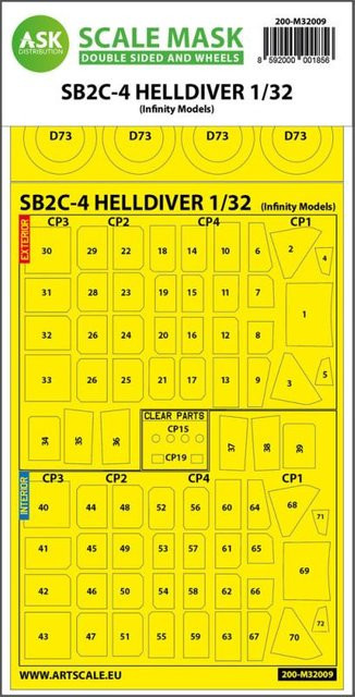 SB2C-4 Helldiver, Art Scale Kit, Fahrzeuge, 1:32, Gelb - Bild 1