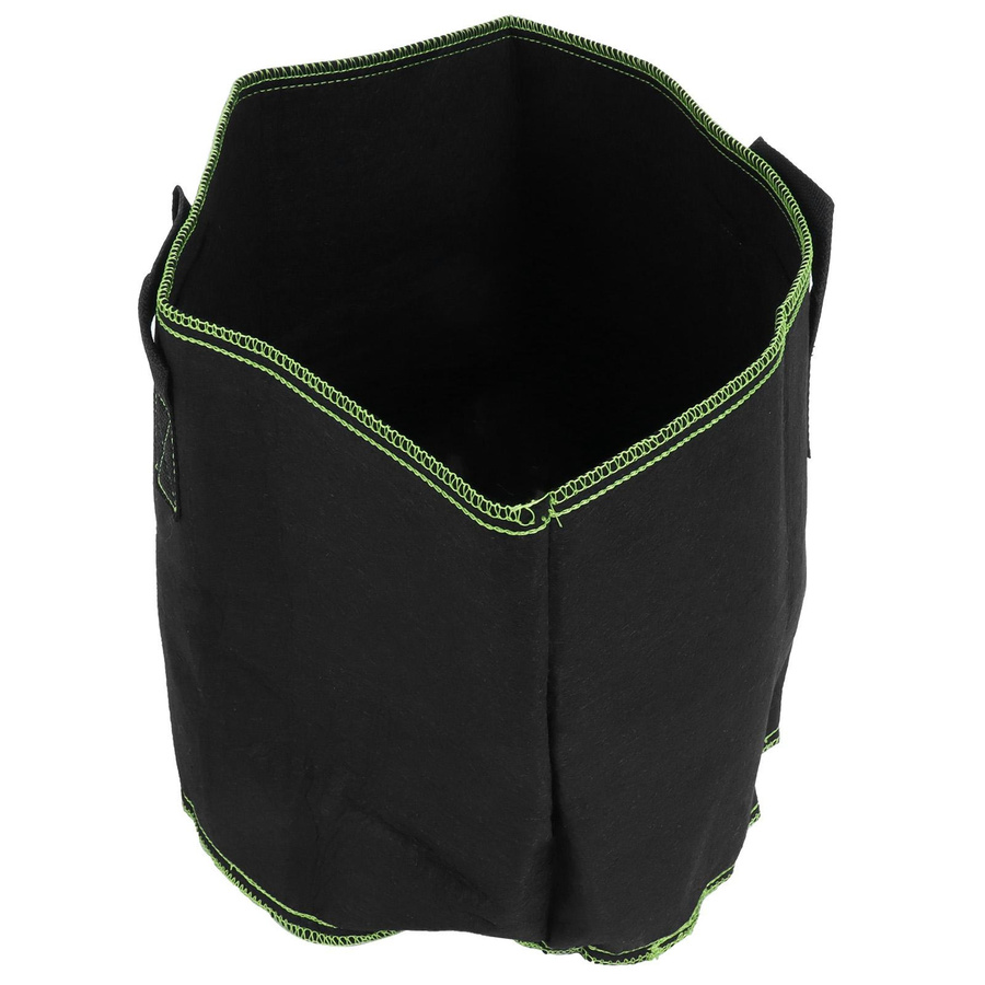 OutsideWorld Grow Bag Pflanzenwachstumstasche aus abbaubarem Vliesstoff in Schwarz und Grün für Gemüse und Blumen - Bild 2