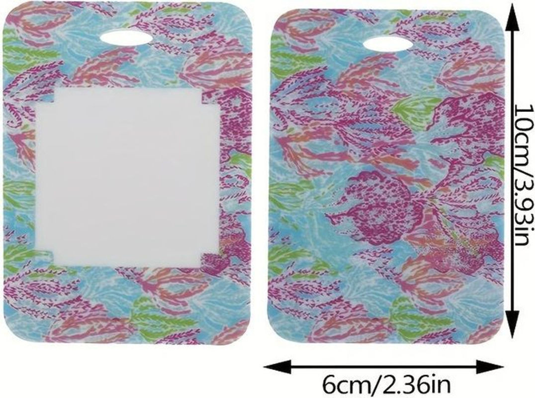 SZ-Damai Kofferanhänger und Griffschoner Set in Coral mit floralem Design für Kinder aus Kunststoff - Bild 1