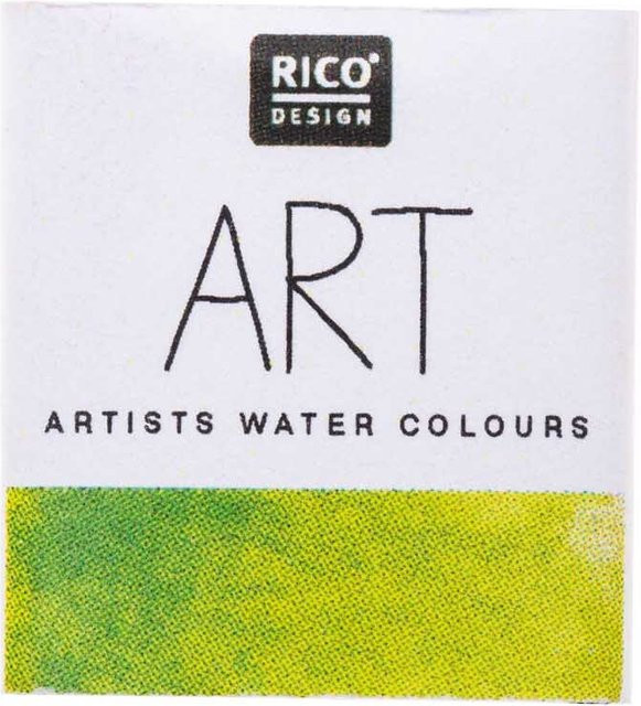 Rico Design ART Künstler Aquarellfarbe Blattgrün im halben Näpfchen - Bild 1