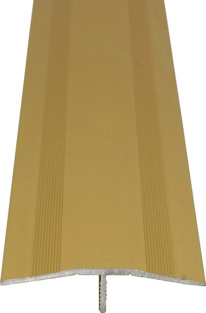Döllken Profiles Übergangsprofil Clip-System in Messing Gold, B: 46 mm, H: 15 mm, Länge: 1000 mm - Bild 1
