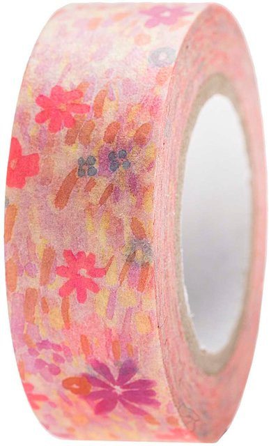 Rico Design Paper Poetry Washi Tape Crafted Nature Blumenwiese rosa, Breite: 1,5 cm, Länge: 10 m - Bild 1