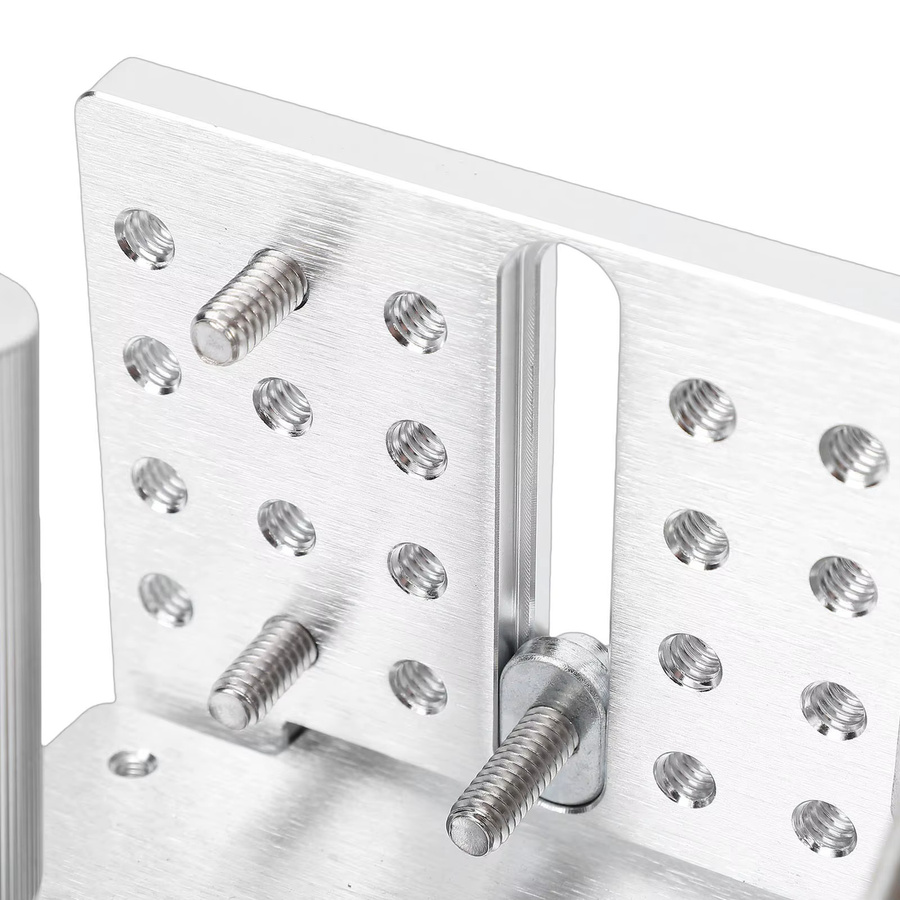 Meterk Bandschleifer-Schärfvorrichtung und Klingenschärf-Lokalisator in Silber und Weiß mit verstellbarem Winkel für Winkelschleifmaschinen und Schneidwerkzeuge - Bild 2