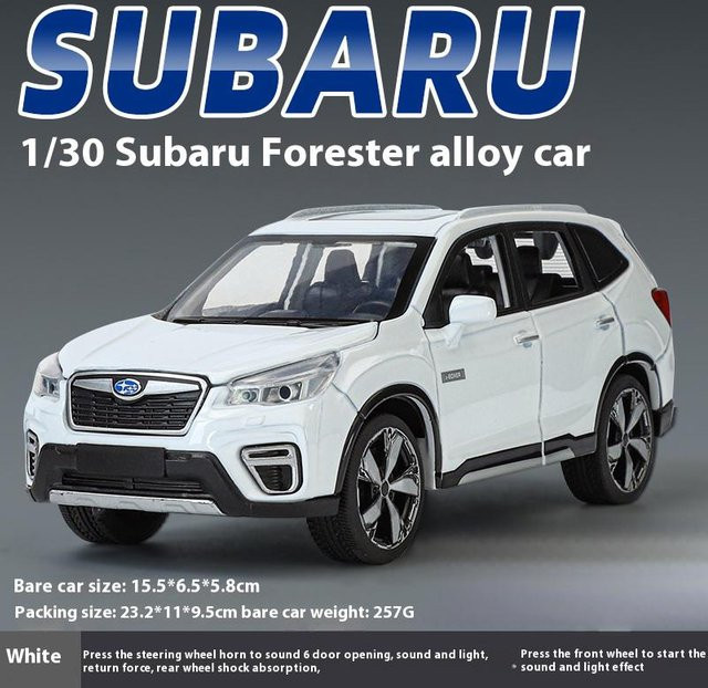 Maisto Subaru Forester, Geländewagen SUV, Automodell, 1:30, weiß, ab 4 Jahren - Bild 1
