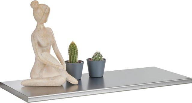 Premium Living Wandboard Inox Edelstahlfarben, B/T/H: 60 x 25 x 2 cm - Bild 1