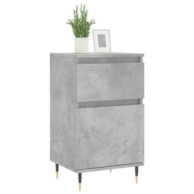 Vidaxl Kommode Modern in Grau aus Holzwerkstoff und Metall, B/T/H: 40 x 35 x 70 cm - Bild 3