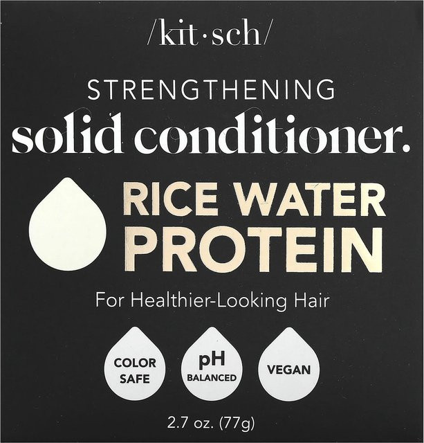 Kitsch Enhanced Solid Conditioner Bar, Reiswasser, 77 g - Bild 1