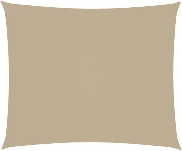 Furnicato Sonnensegel aus Oxford-Gewebe in Beige, Rechteckig, B: 600 cm x T: 400 cm - Bild 1