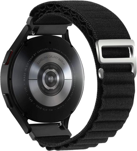 YurKem Uhrenarmband Alpine Loop, Textil/NATO, schwarz, Unisex - Bild 1