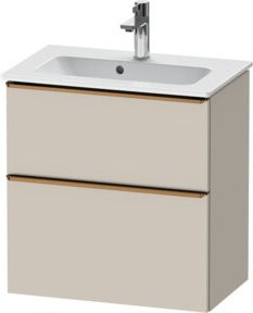 Duravit Waschtischunterschrank D-Neo Compact beige, wandhängend, B: 61,0 cm, T: 37,2 cm, H: 62,5 cm - Bild 1