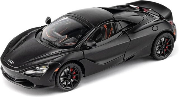 Fourall- Model Cars McLaren 720S Rennwagen Modell, 1:18, Schwarz, mit Licht und Sound