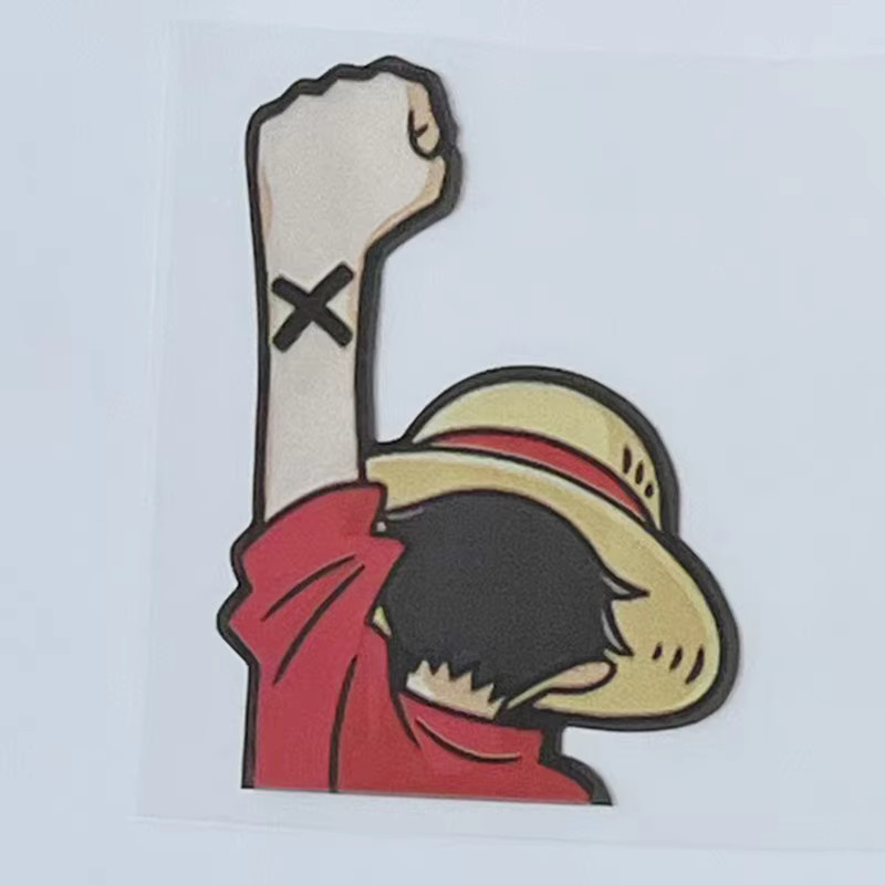 Bandai One Piece Ruffy Autoaufkleber, reflektierend, wasserdicht - Bild 6