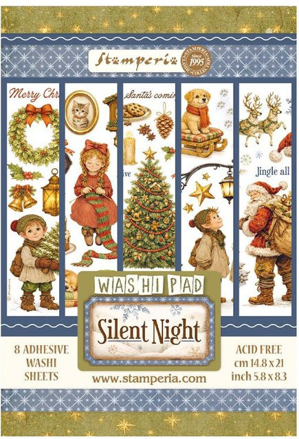 Stamperia Washi Pad Silent Night in Multicolor aus Papier - Bild 1