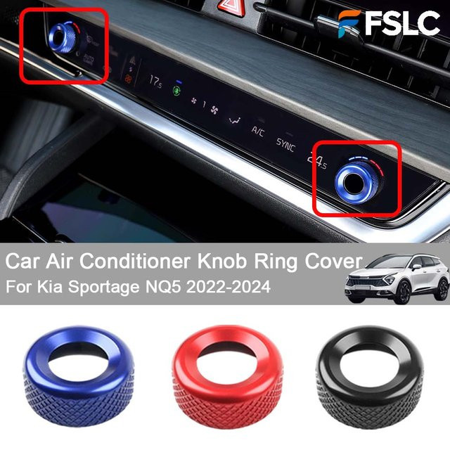 GZYY CAR Klimaanlagen Knopf Ring Abdeckung für Kia Sportage NQ5 2022-2024 zur Auto Dekoration - Bild 1