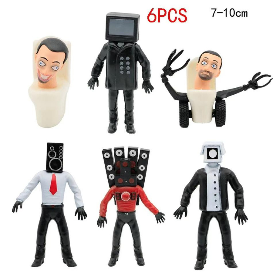 Yiran toy 1 Skibidi Toilette Actionfiguren PVC Puppe Mehrfarbig - Bild 2