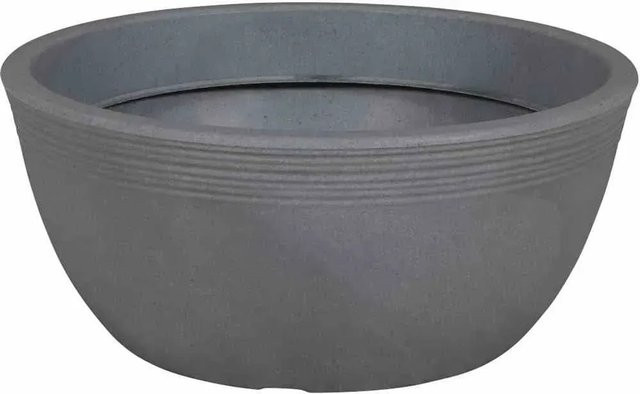 Siena Garden Pflanzschale Malaga Grau Durchmesser: 38 cm, Höhe: 17 cm - Bild 1