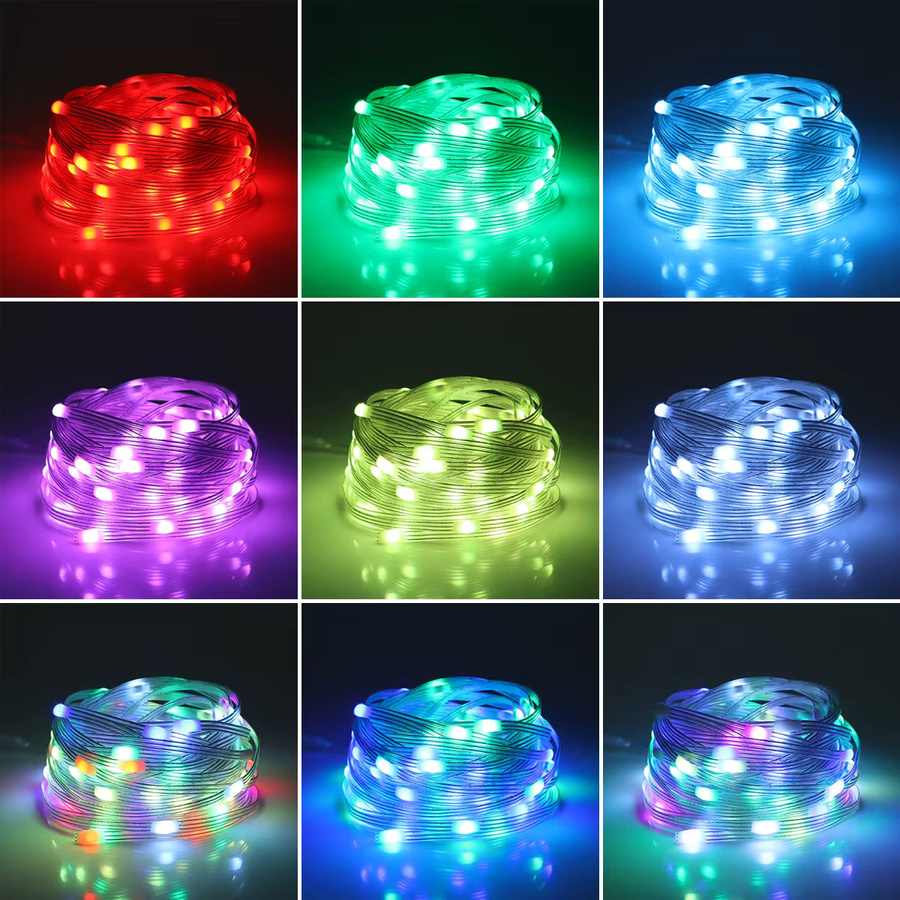 SerRickDon RGBIC LED Lichtband mit Bluetooth und USB, wasserdichte Lichterkette in Multicolour für Outdoor und Garten, 20 m - Bild 4
