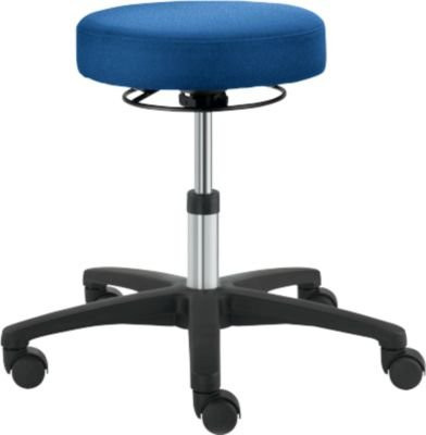Dauphin Drehhocker TEC basic IS 1999, höhenverstellbarer ergonomischer Polster-Sitz in Blau - Bild 1