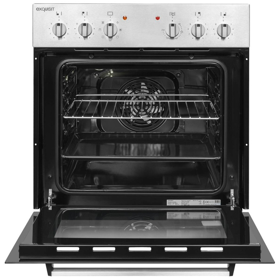 Exquisit Einbauherdset EHE 156-2.1 UBZ Elektro-Herd-Set in Schwarz, B/H/T: 59,5 x 59,5 x 53 cm - Bild 5