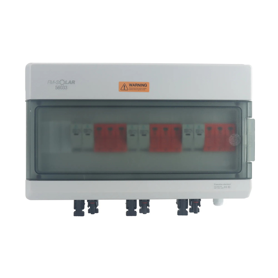Sola DC-Anschlussbox mit T1+T2 Überspannungsschutz 3/3 1000V Generatoranschlusskasten, Weiß, B/H/T: 38,0 x 32,0 x 27,0 cm - Bild 2