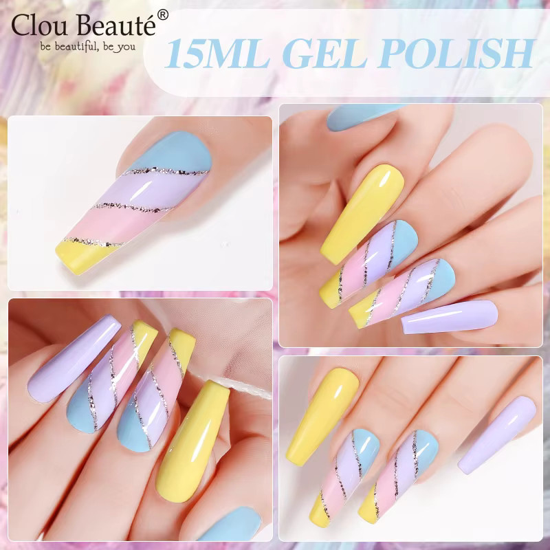Clou Beaute Summer Bright Gel Lack, Hot Pink Orange, 15 ml - Bild 2