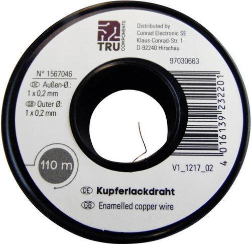 TRU Components Kupferlackdraht Multicolour, Durchmesser: 1 mm, Länge: 6 m - Bild 1