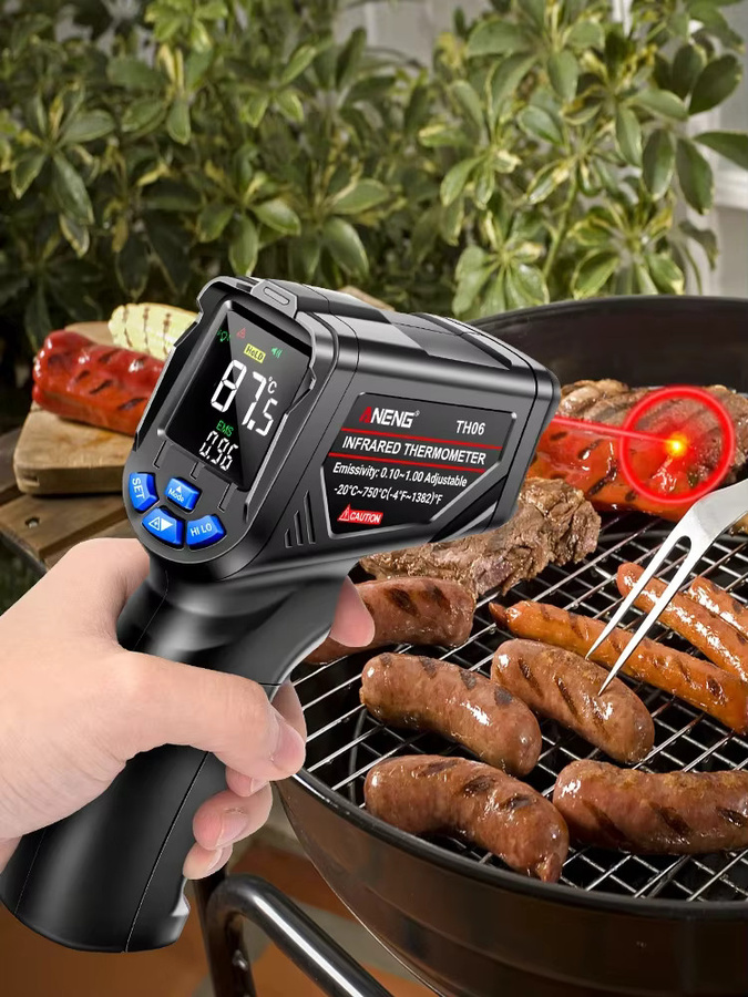 ANENG TH06 Infrarot-Laserthermometer mit VA Reverse Technologie, Messbereich -20 ℃ bis 750 ℃, 12:1 optische Auflösung und einstellbarem Emissionsgrad - Bild 5