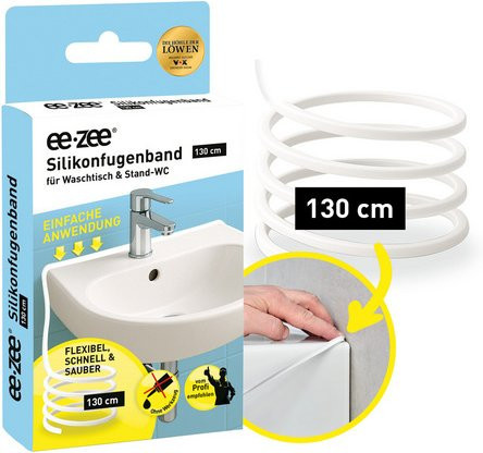 ee zee Silikon-Fugenband weiß, 1300 mm - Bild 1