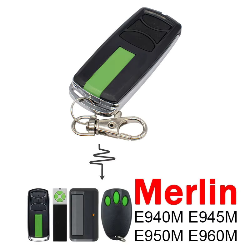 Merlin Garagentoröffner E950M E960M mit Fernbedienung Schwarz Rolling Code 433 MHz - Bild 2