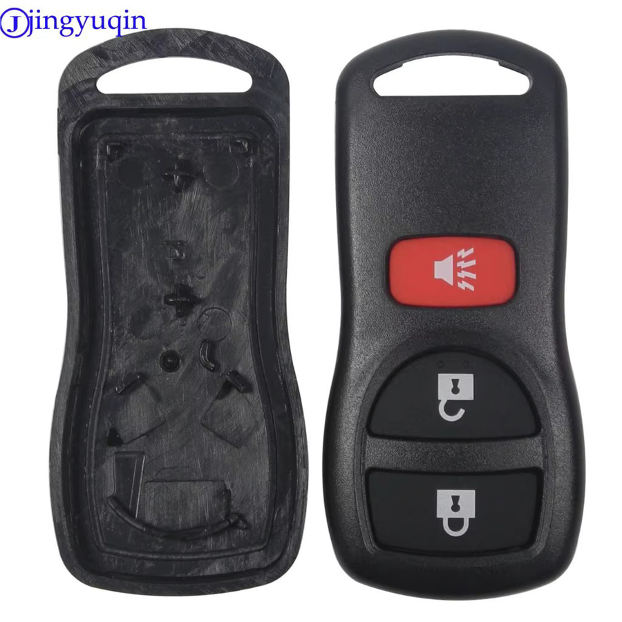Jingyuqin X1 X5 Remote Entry Auto Schlüssel Fob Shell Abdeckung für Nissan Armada Xterra Pathfinder Frontier Quest Titan Murano in Schwarz - Bild 4