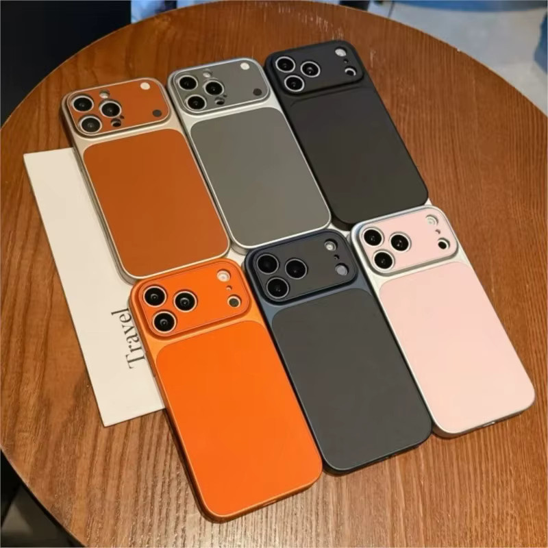 Stoßfeste Leder-Handyhülle in Pink für iPhone 11 bis iPhone 17 Pro Max Plus Air mit matter Rückseite und Bumper-Schutz - Bild 3