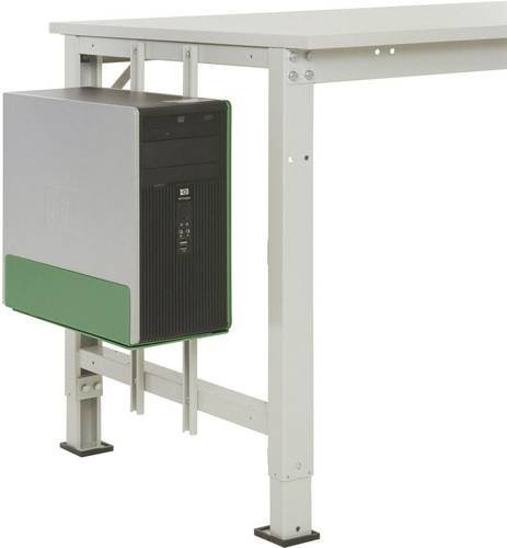 Manuflex LZ3590.6011 ESD-CPU-Halter in Resedagrün RAL 6011, B/T/H: 180-250 x 450 x 290 mm - Bild 1