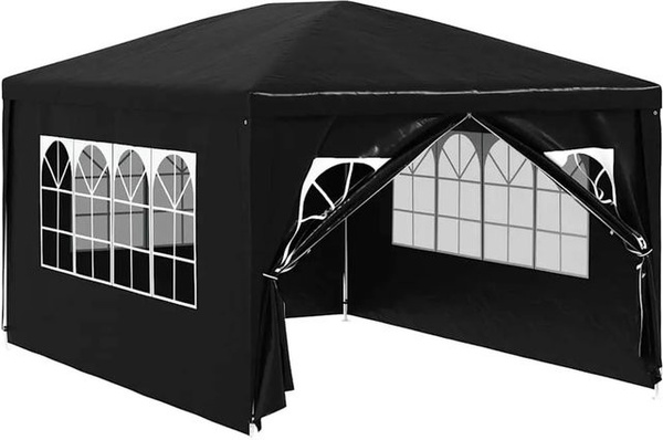 Furnicato Partyzelt Anthrazit mit PE-Dach B/T: 4 x 3 m, Höhe: 2,55 m