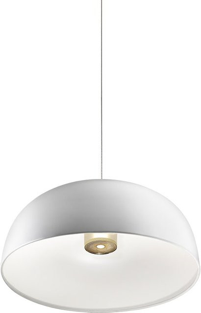 Lumina Tia 400 LED-Pendelleuchte in Weiß ultramatt mit Glas und Aluminium, dimmbar - Bild 1